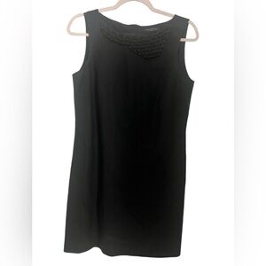 Piazza Sempione Wool Blend Navy Blue sleeveless Dress Sz IT 42/US 6